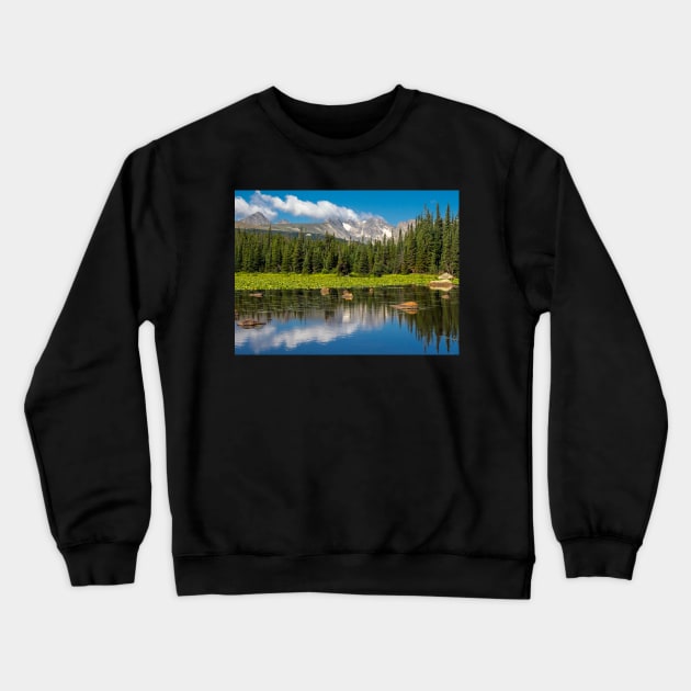 Red Rocks Lake Crewneck Sweatshirt by algill